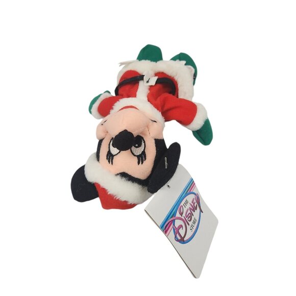 The Disney Store Minnie Mouse as Mrs. Claus Bean Bag Plush 7" NWT - Picture 6 of 7